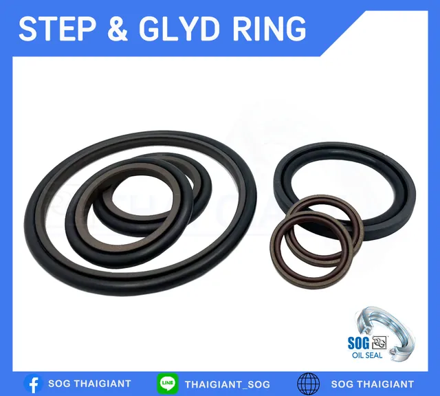 STEP & GLYD RING - ซีลลูกสูบ / ซีลแกน (ซีลไฮดรอลิค SOG)